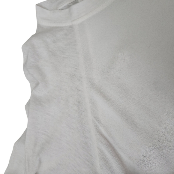Eden's Last Day White Long Sleeve Women's Shirt w/sheer sleeves size M/L EUC - Picture 4 of 6